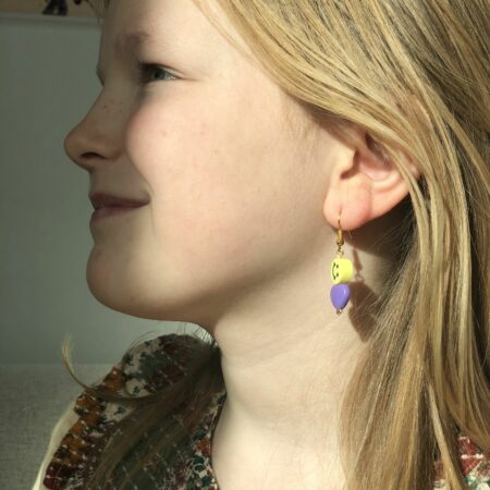 smiley earrings